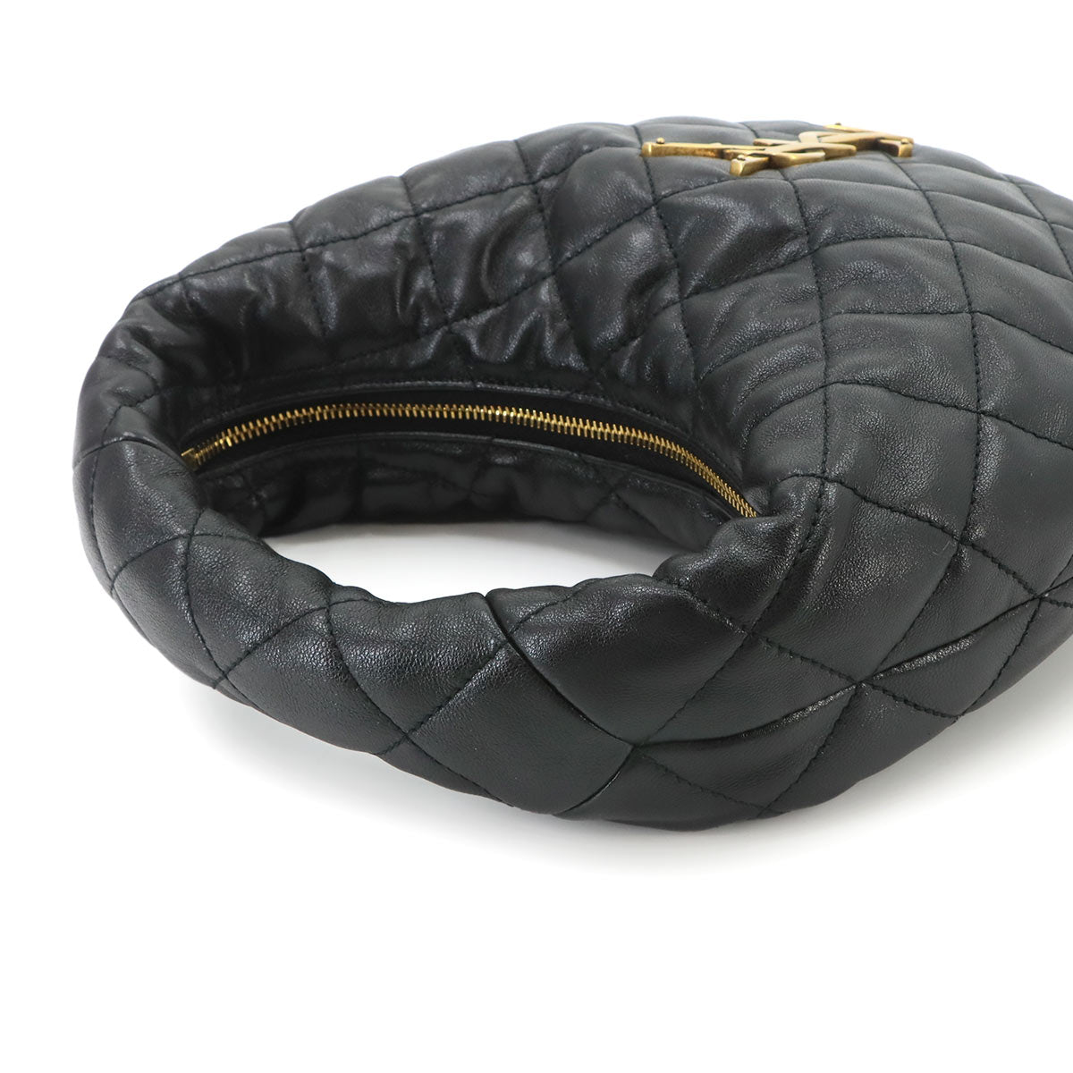 ICARINO Hand Bag Leather Black 851689 Purse