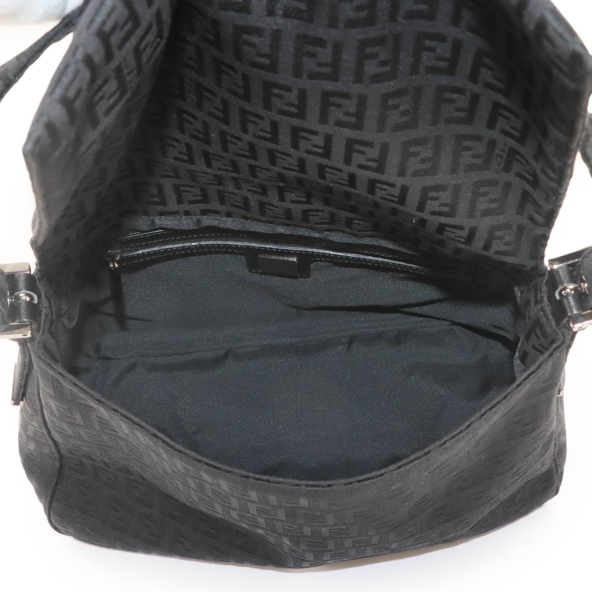 Zucchino Mamma Baguette Shoulder Bag Canvas Black 8BR001