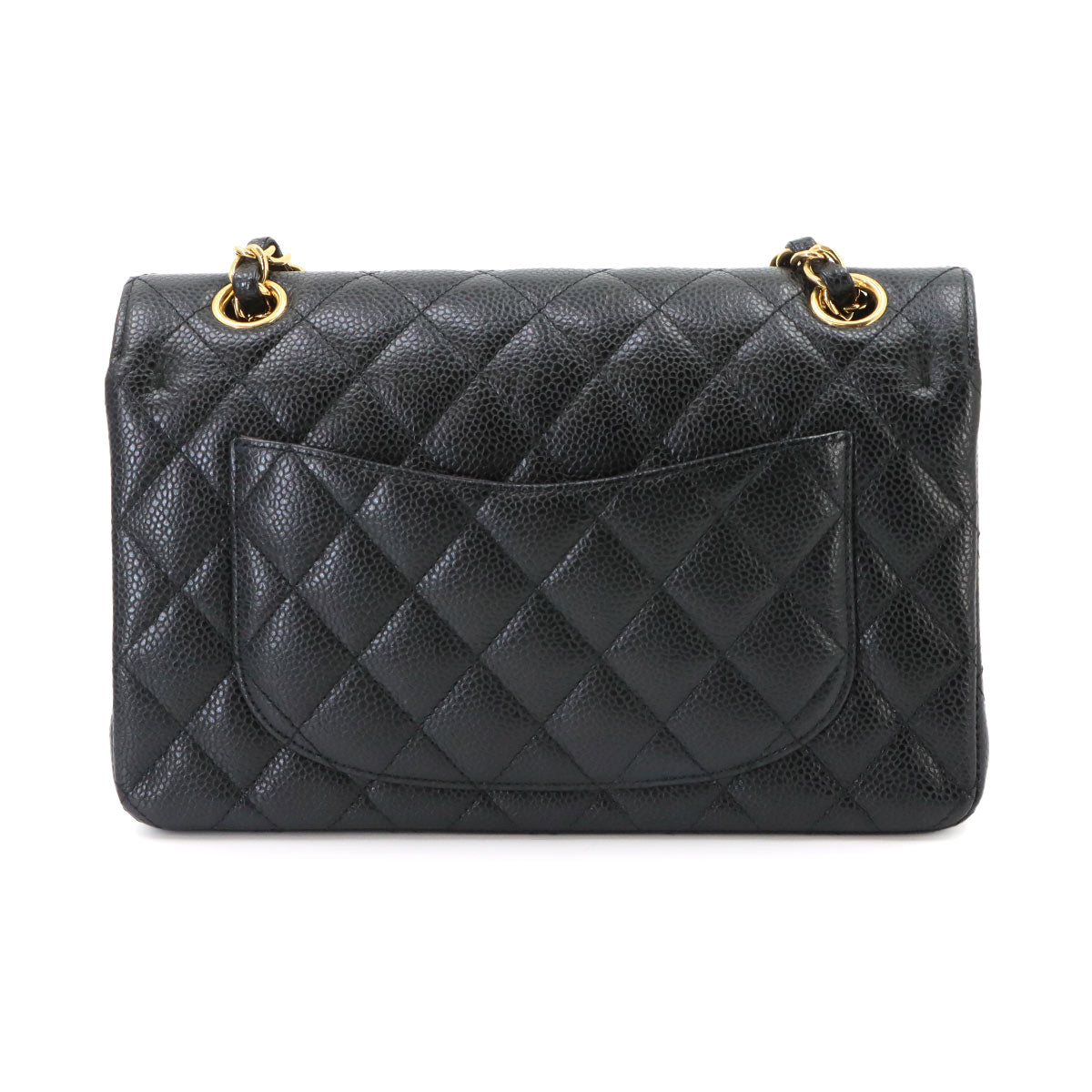 Matelasse 23 Chain Shoulder Bag Leather Black A01113