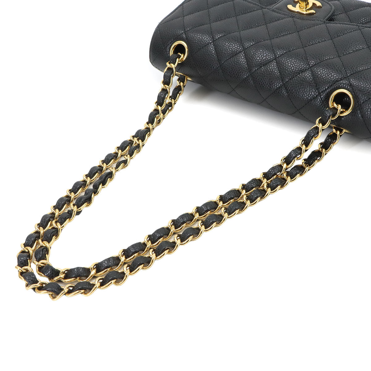 Matelasse 23 Chain Shoulder Bag Leather Black A01113