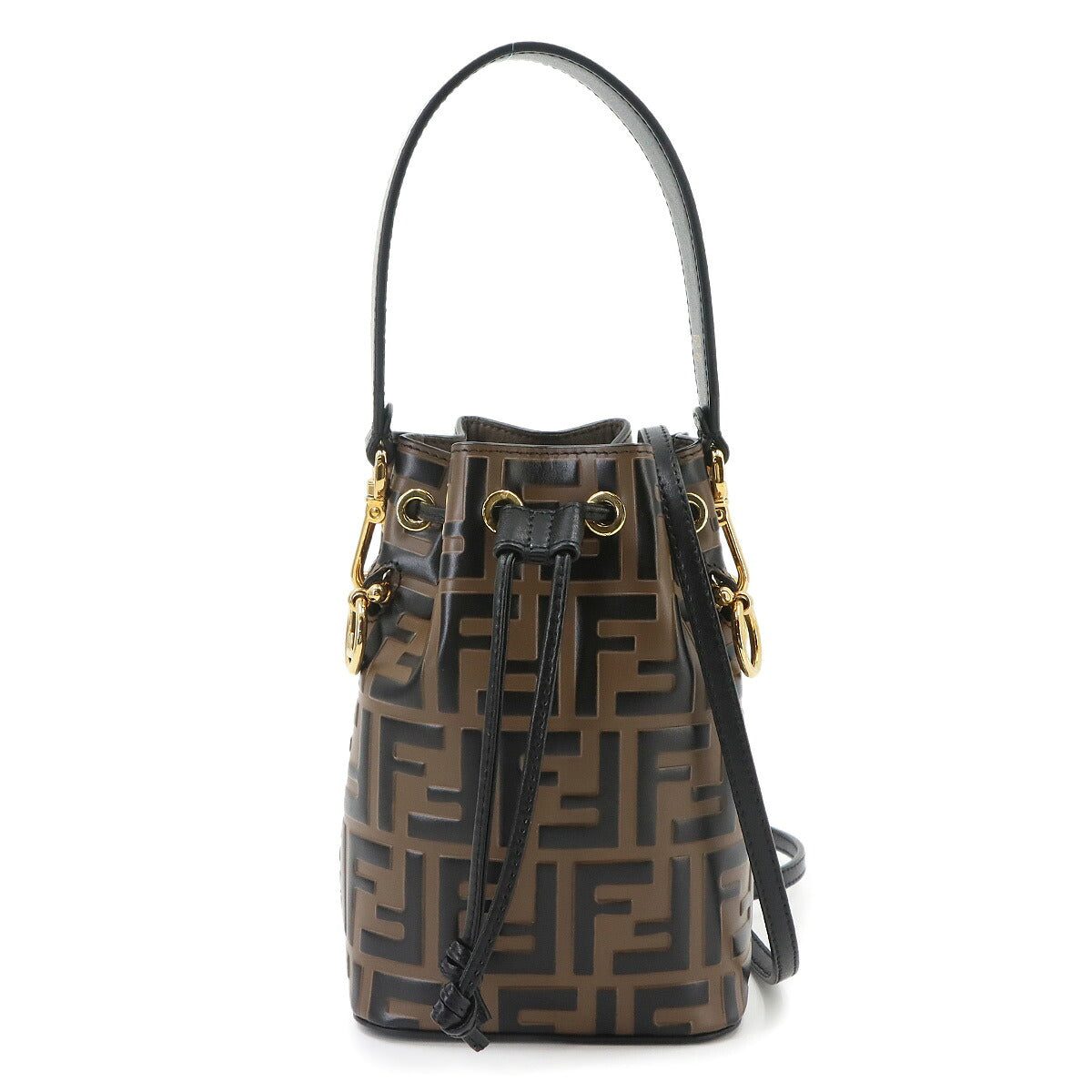 Zucca Mon Tresor 2way Hand Shoulder Bag Leather Brown 8BS010