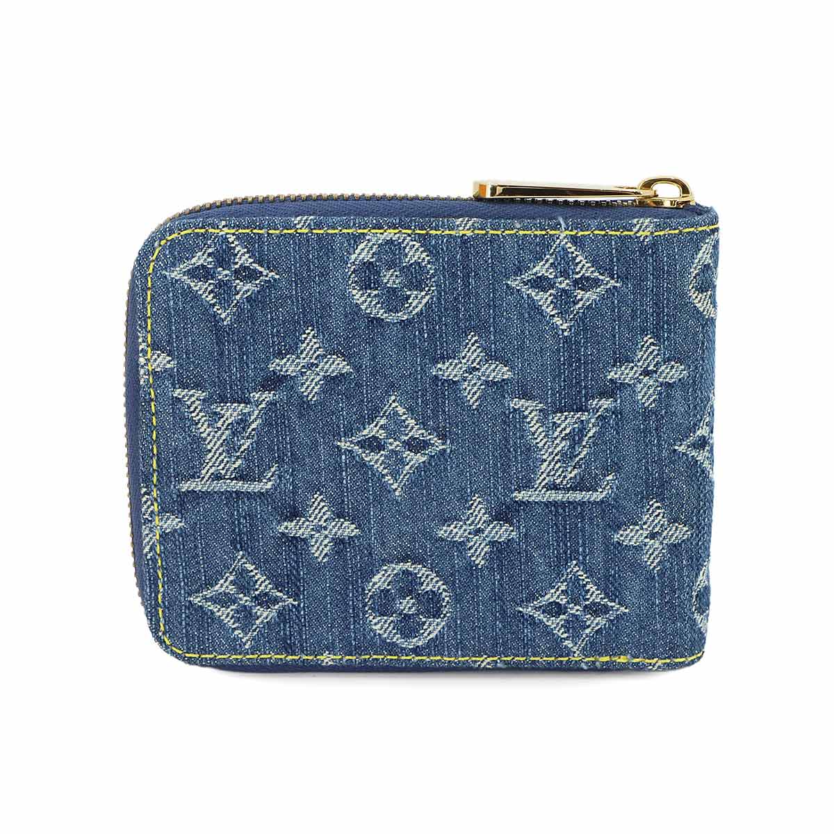 Monogram Denim Mini Zippy Wallet Blue M95342 Purse