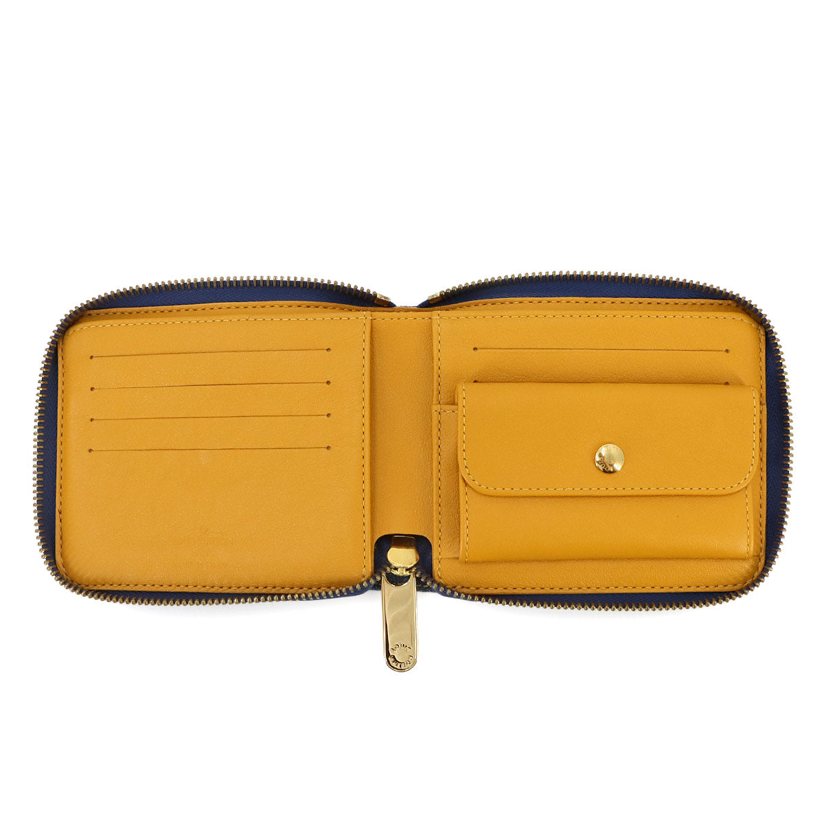 Monogram Denim Mini Zippy Wallet Blue M95342 Purse
