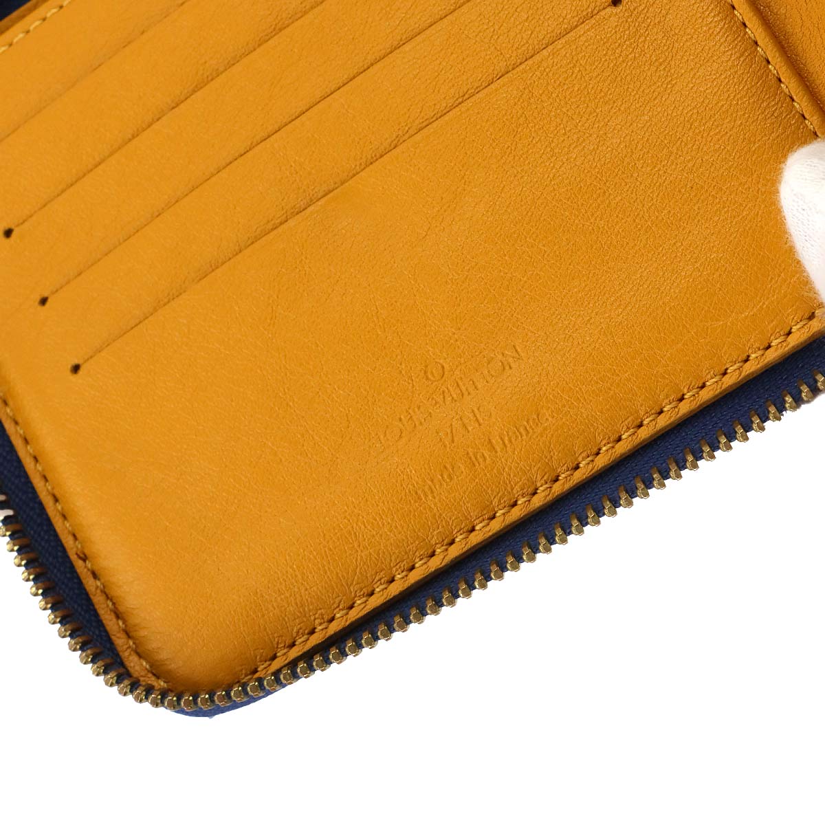 Monogram Denim Mini Zippy Wallet Blue M95342 Purse