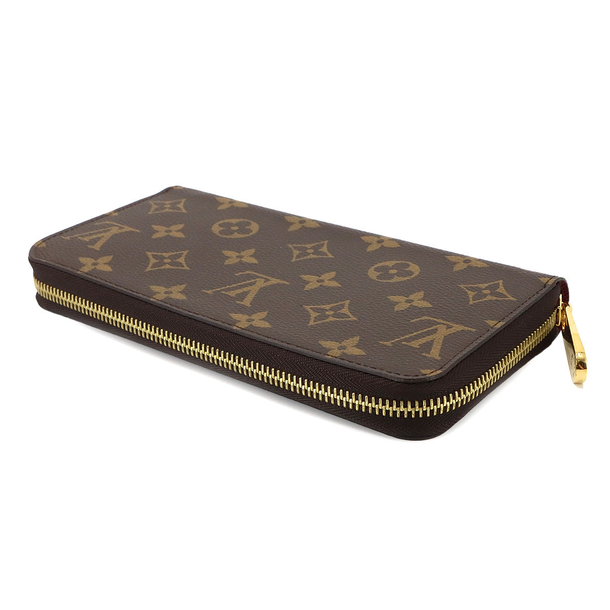 Monogram Zippy Wallet Long Brown Fuchsia M41895 Purse