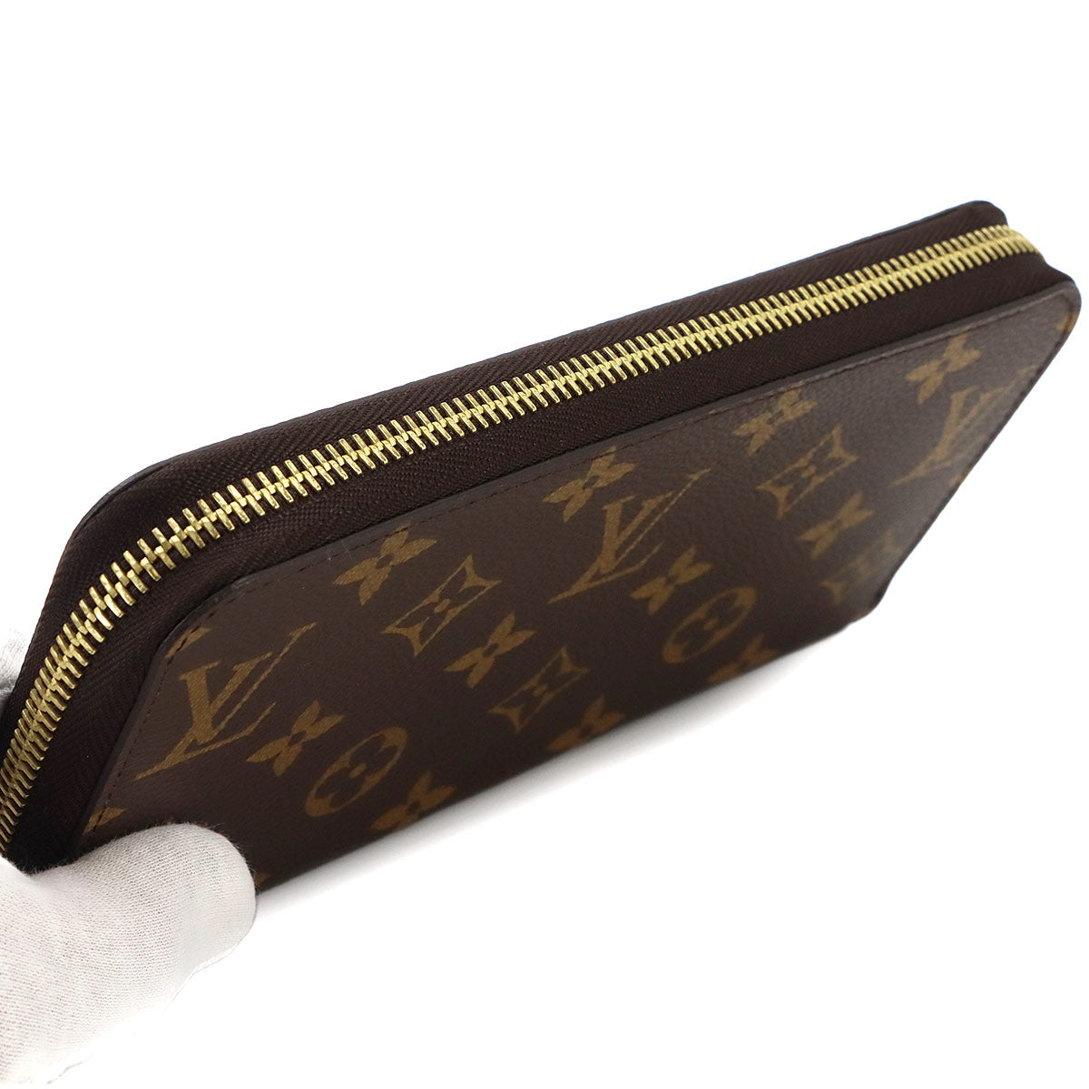 Monogram Zippy Wallet Long Brown Fuchsia M41895 Purse