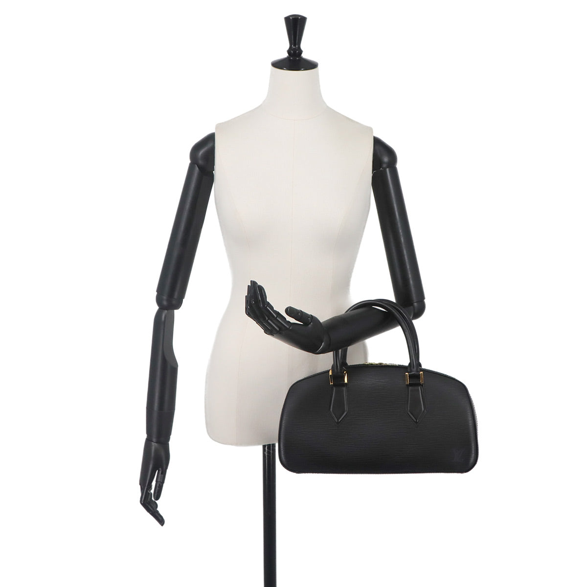 LOUIS VUITTON Epi Jasmine Hand Bag Leather Noir M52082 Black Purse