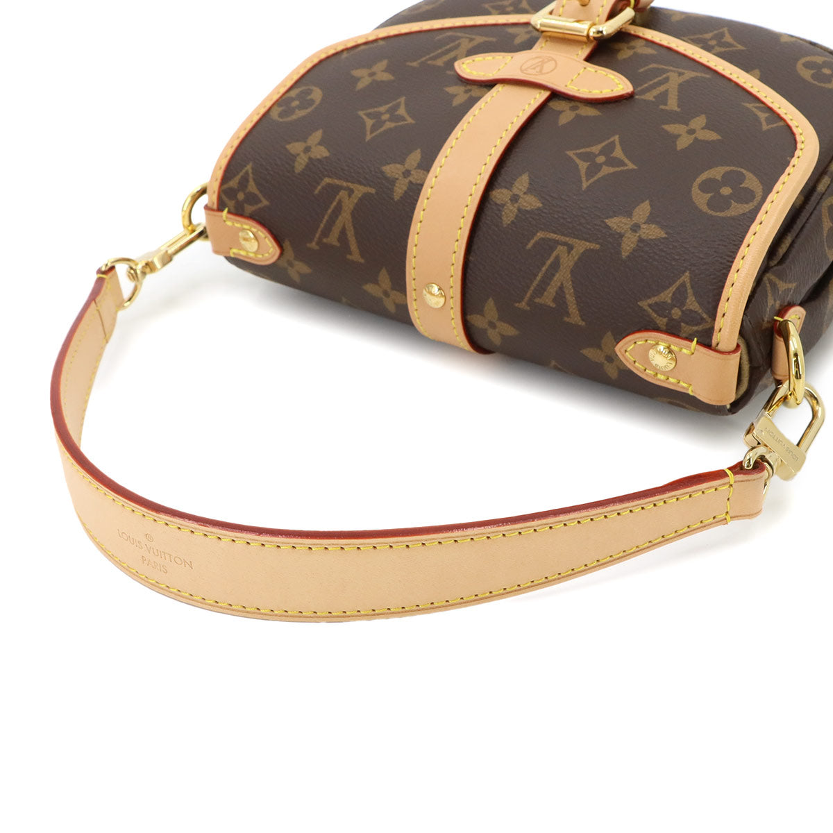 Monogram Saumur BB 2way Hand Shoulder Bag Brown M46740