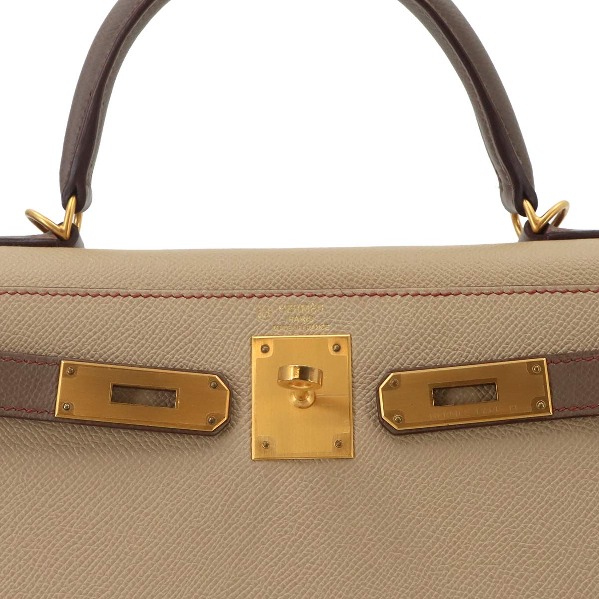 Kelly 28 SPO Personal order 2way Hand Bag Epsom Trench Etoupe