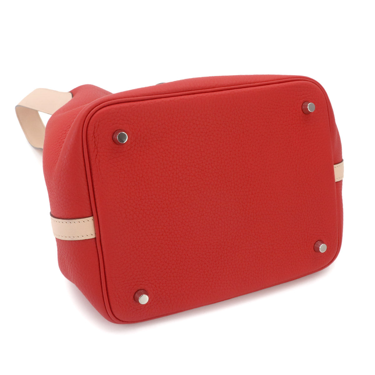 Picotin Lock Touch MM Hand Bag Taurillon Clemence Swift Red Pink