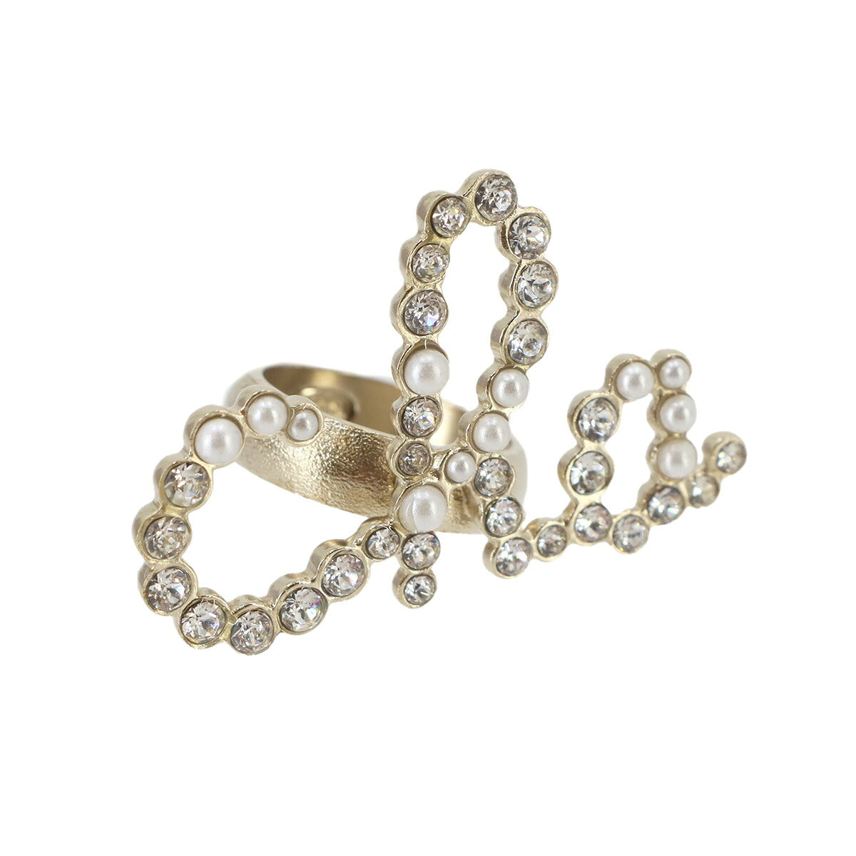 Ring 2Piece Set Rhinestone Gold Sizes 10 Sizes 12
