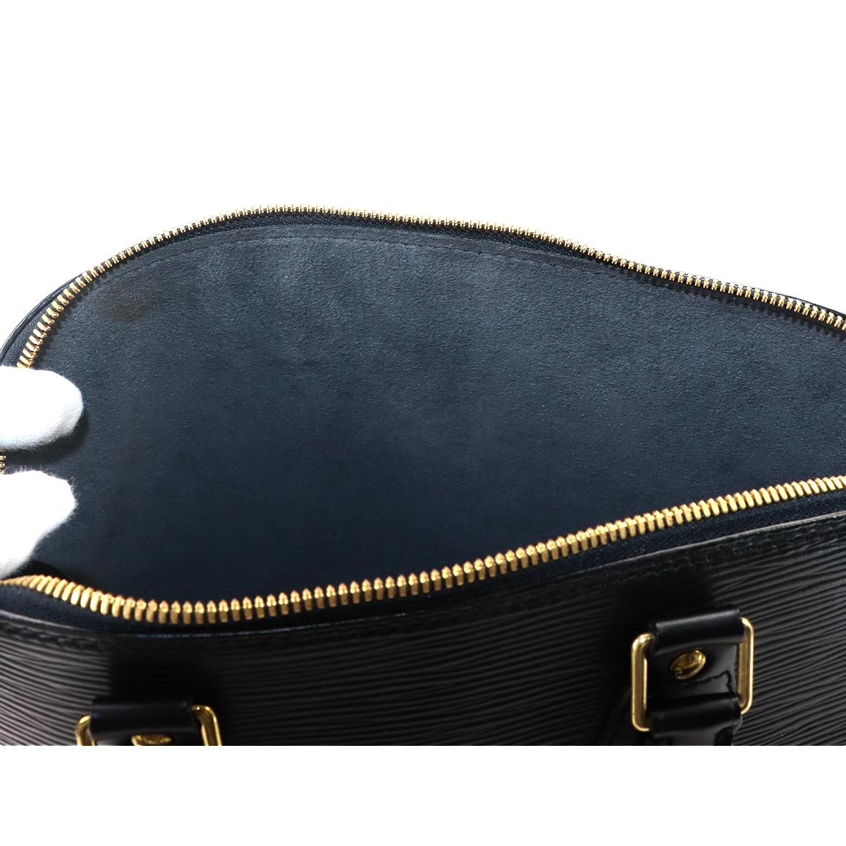 Epi Alma PM Hand Bag Leather Noir Black M52142 Purse