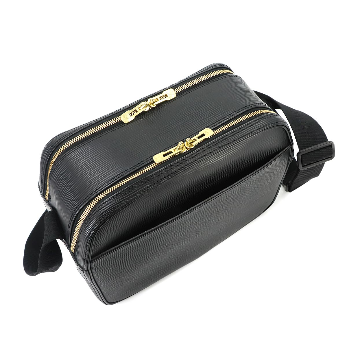 Epi Reporter SPO Shoulder Bag Leather Noir Purse