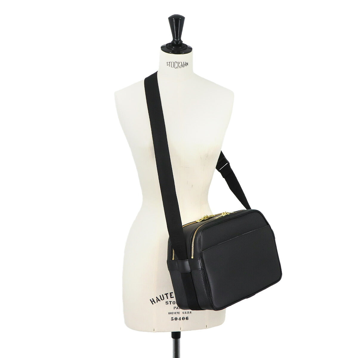 Epi Reporter SPO Shoulder Bag Leather Noir Purse