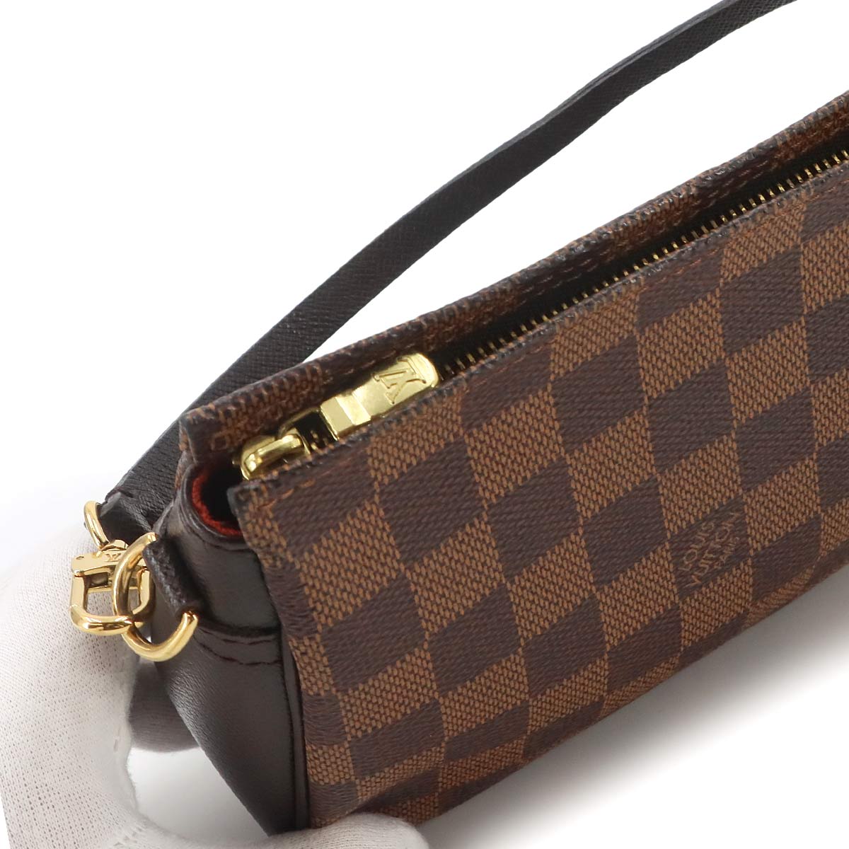 Damier Truth Makeup Pouch Hand Bag Ebene N51982 Purse