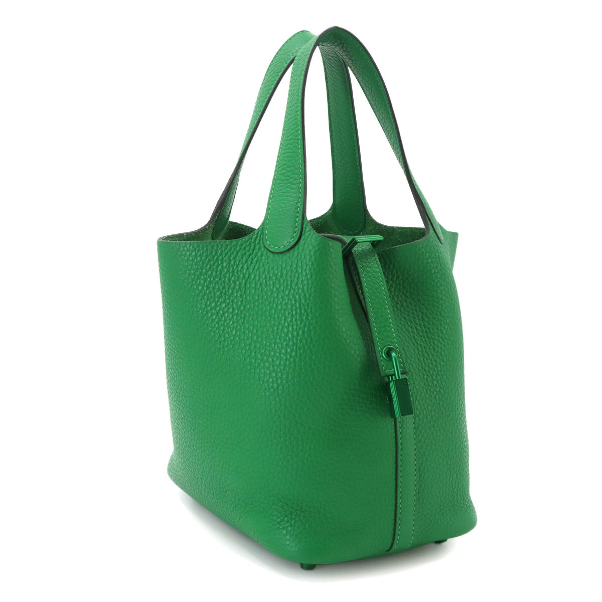 Picotin Lock PM Monochrome So Green Hand Bag Bambou