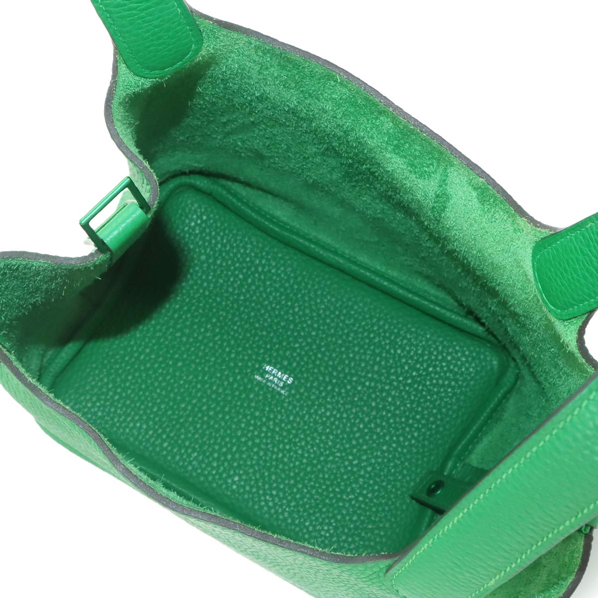 Picotin Lock PM Monochrome So Green Hand Bag Bambou