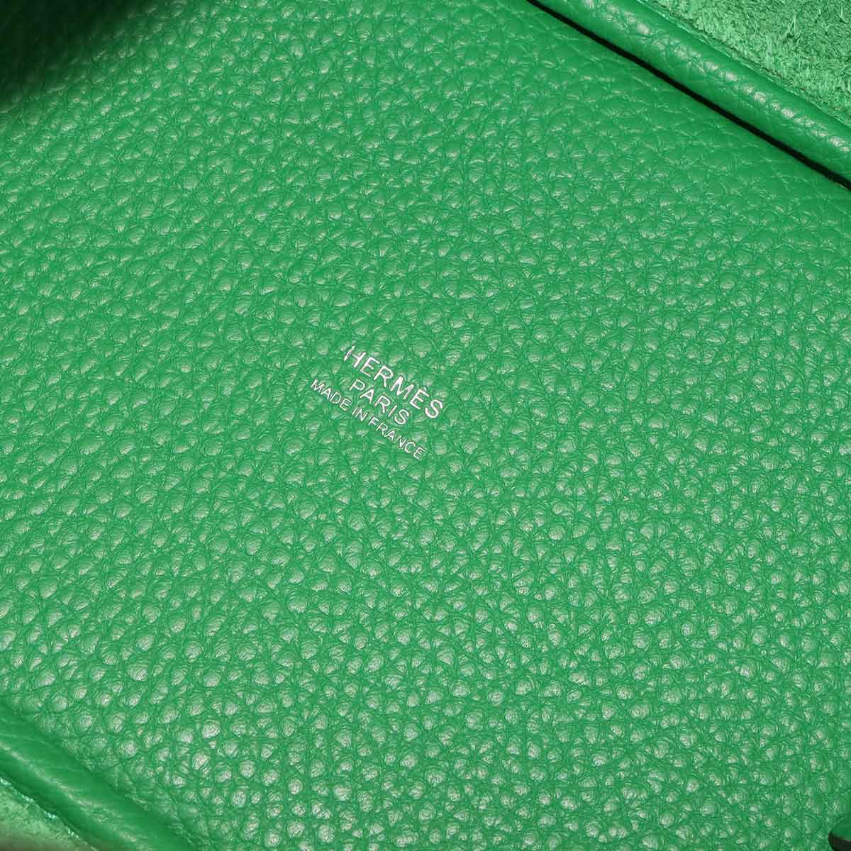 Picotin Lock PM Monochrome So Green Hand Bag Bambou