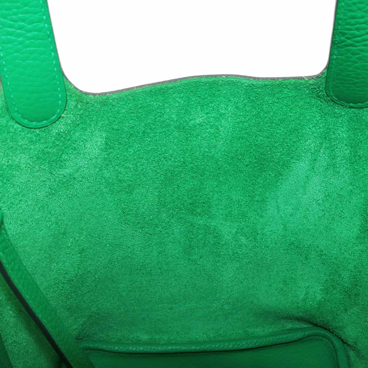 Picotin Lock PM Monochrome So Green Hand Bag Bambou
