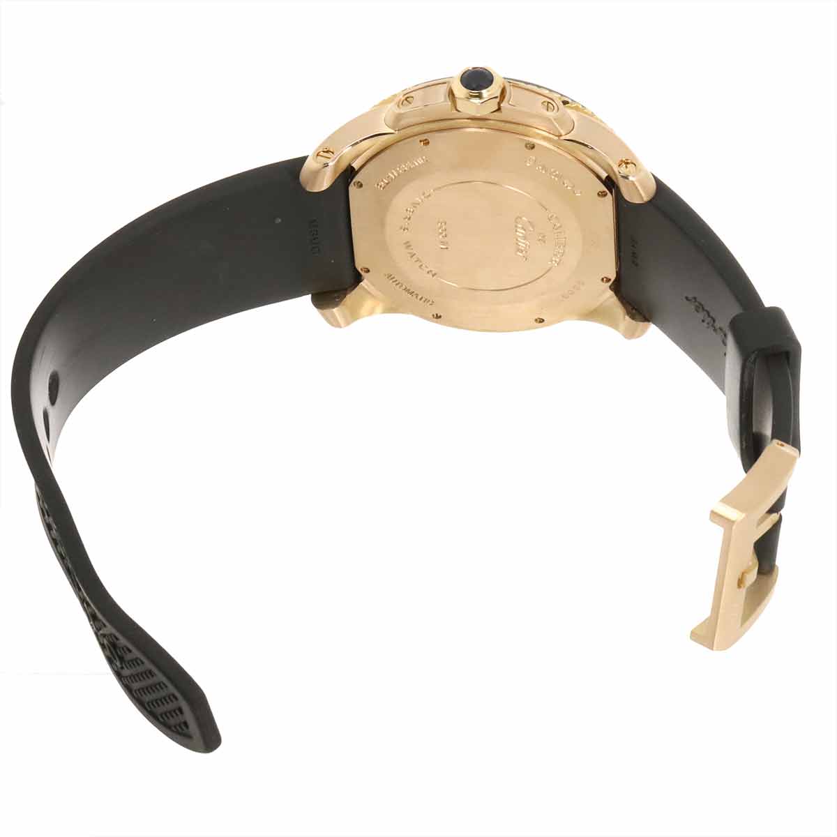 Calibre de Cartier Diver W7100052 Date 750 PG Black Dial Mens