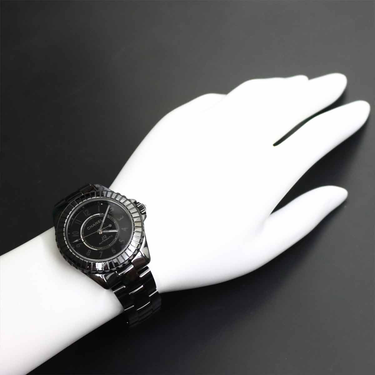 J12 Edition Noir H6347 38mm Automatic Black Ceramic Mens Watch