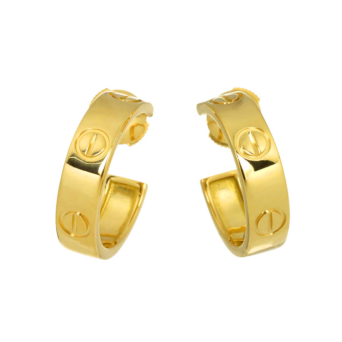 Love Earring Pierced 18K YG 750