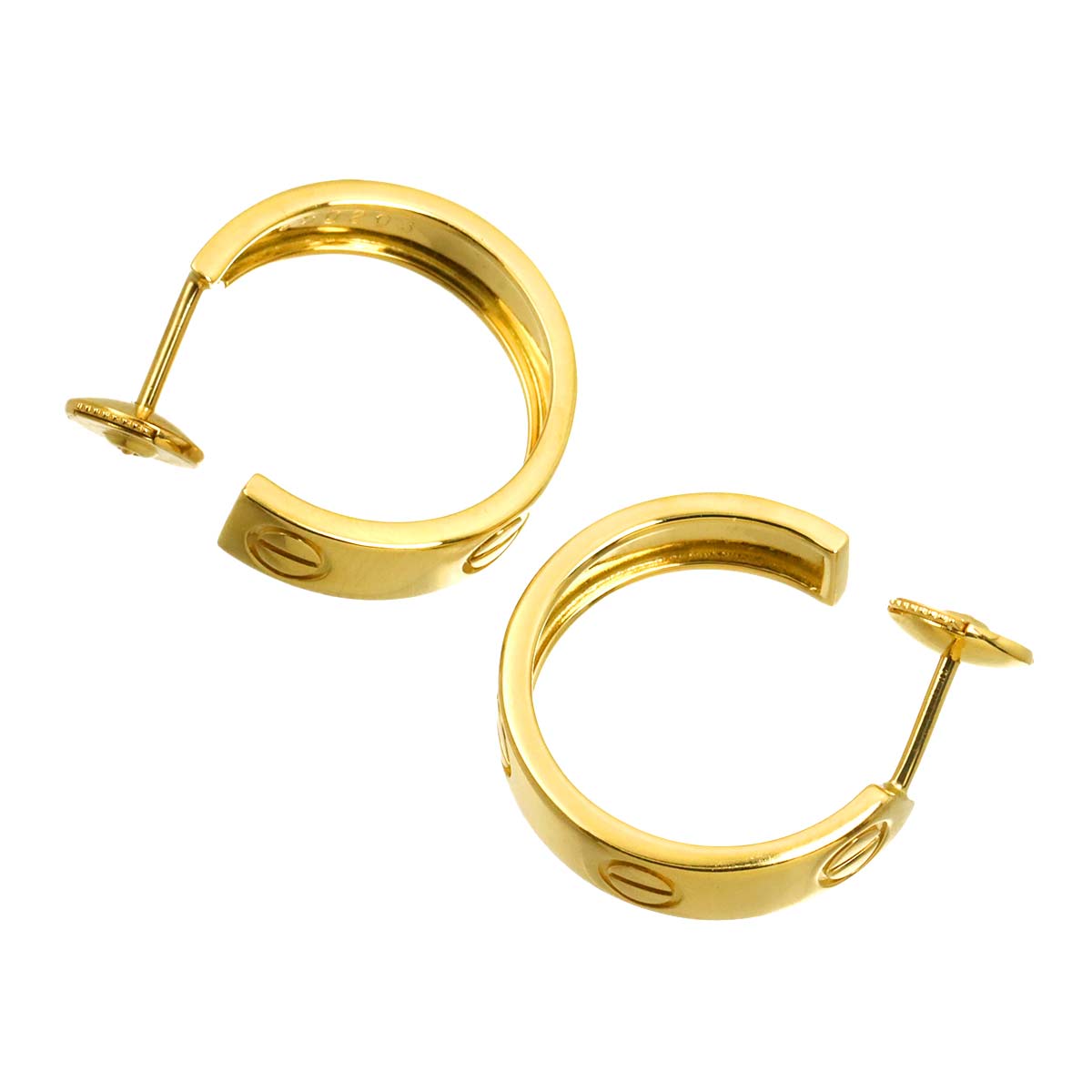 Love Earring Pierced 18K YG 750
