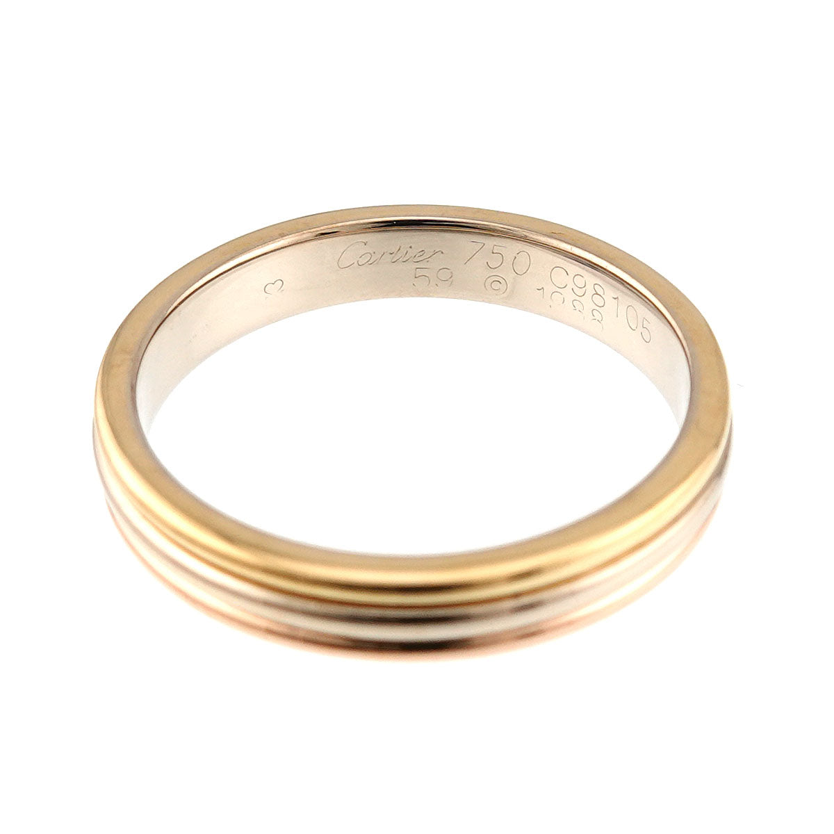 Vendome Ring 18K YG WG PG 750 size59 8.25-8.75(US)