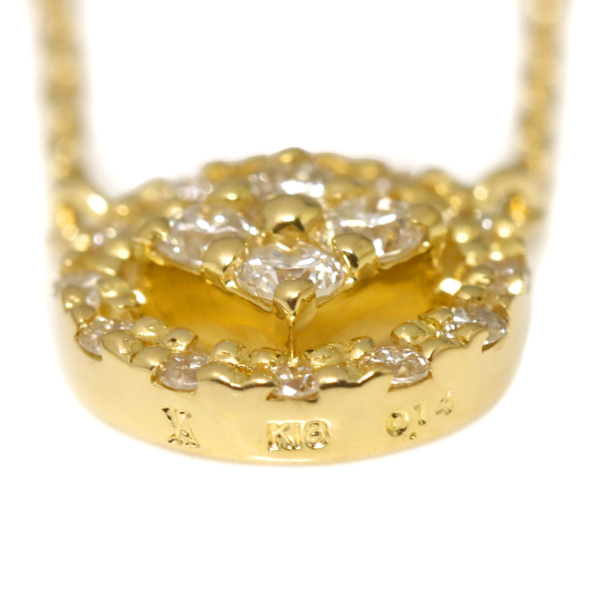 Diamond 0.14ct Necklace 18K Yellow Gold 750