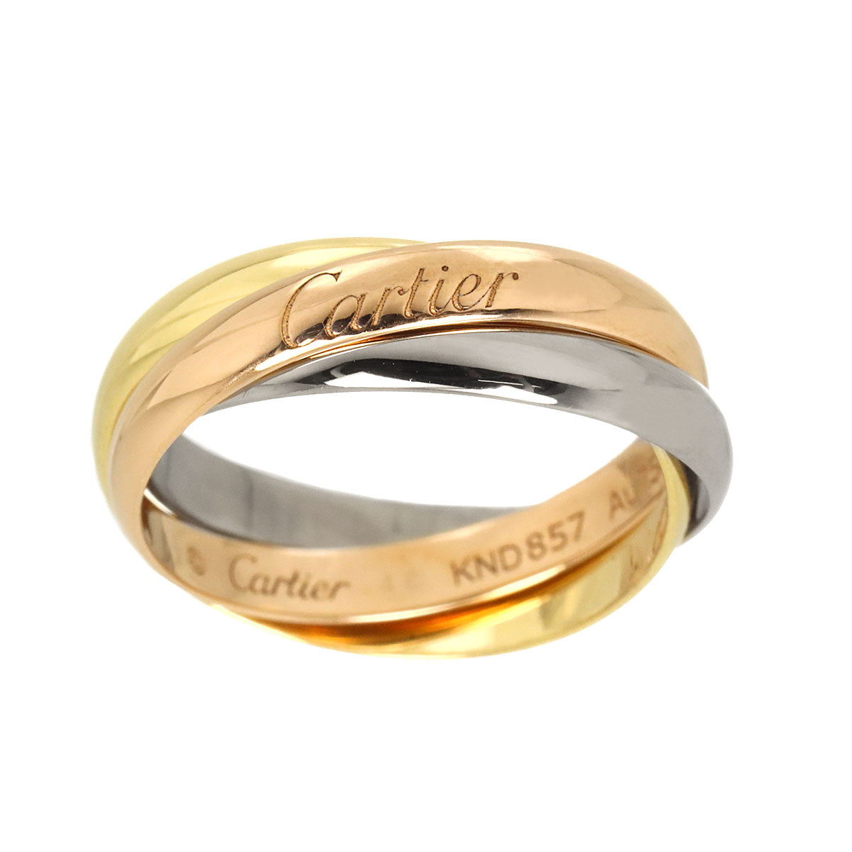 Trinity Ring SM 18K YG WG PG 750 Size48 4.5(US)