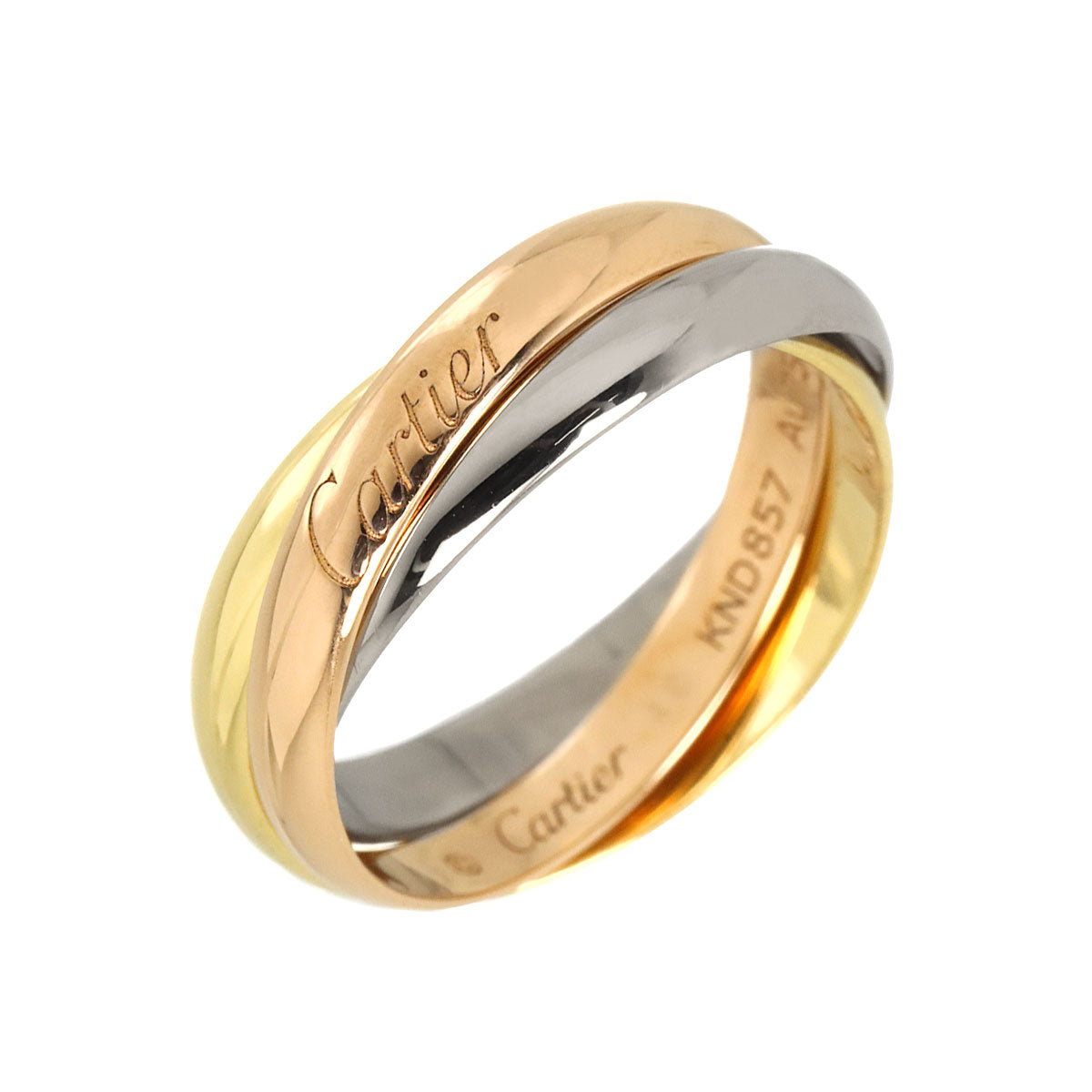 Trinity Ring SM 18K YG WG PG 750 Size48 4.5(US)