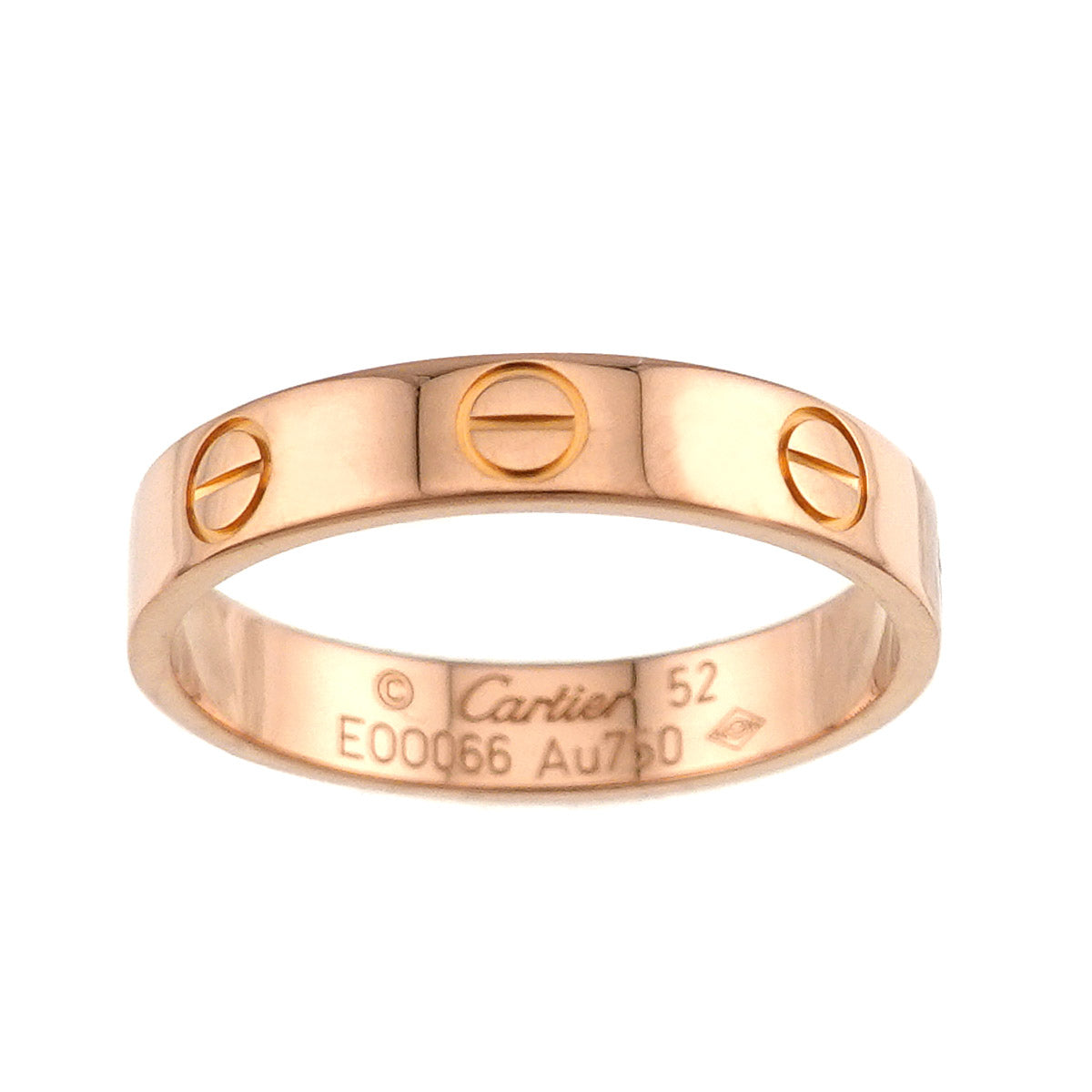 Mini Love Ring 18K Pink Gold 750 size52 5.75-6(US)