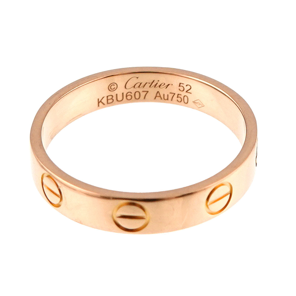 Mini Love Ring 18K Pink Gold 750 size52 6(US)