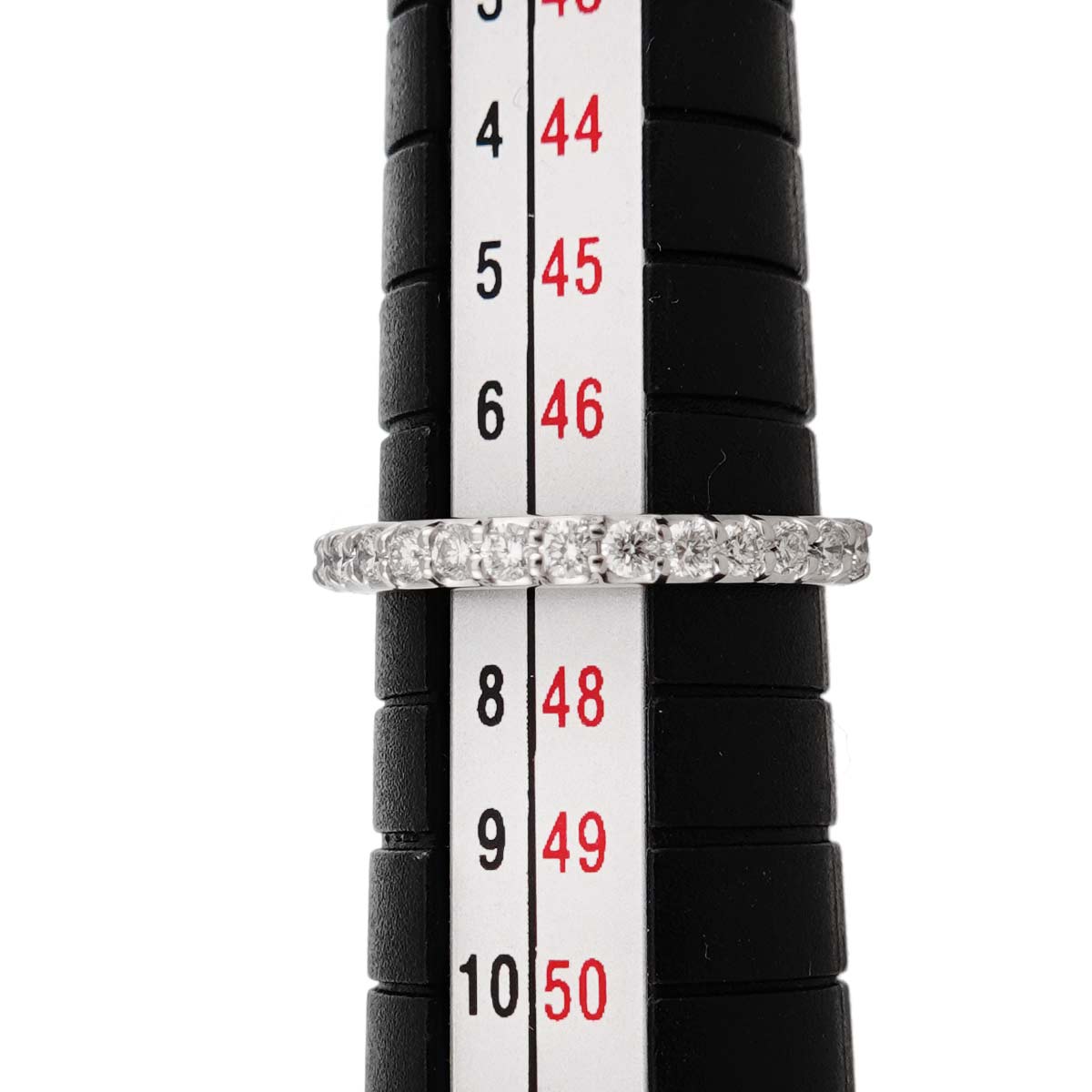 Diamond 0.35ct Ring 18K White Gold 750 Size4(US)