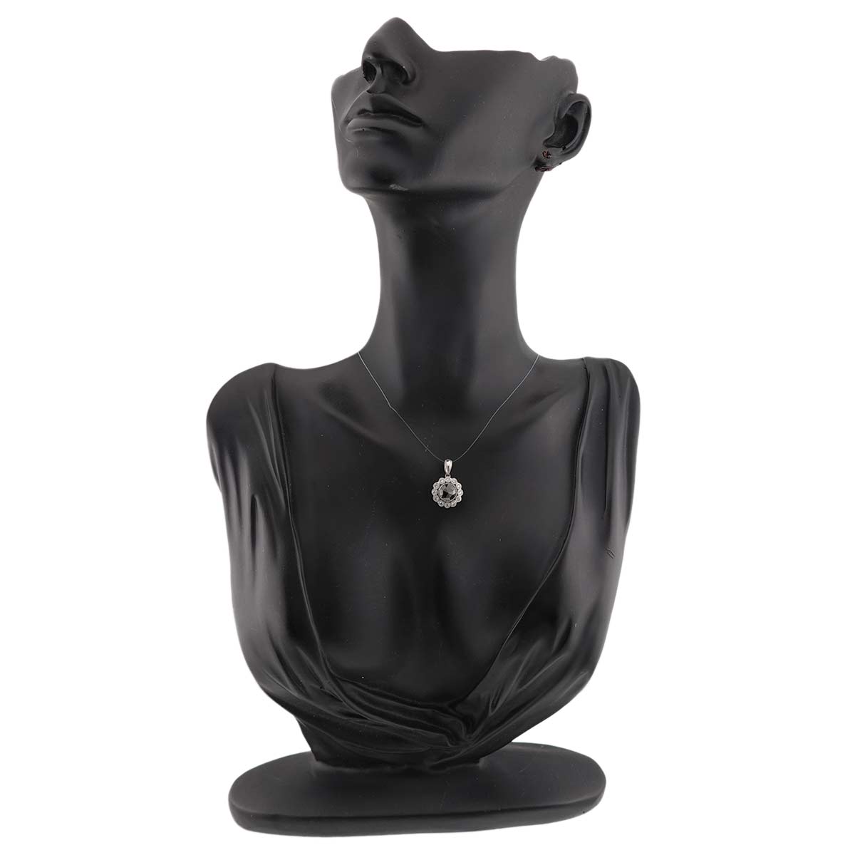 Black Diamond 1.42ct Diamond 0.23ct Pendant Top Pt Platinum