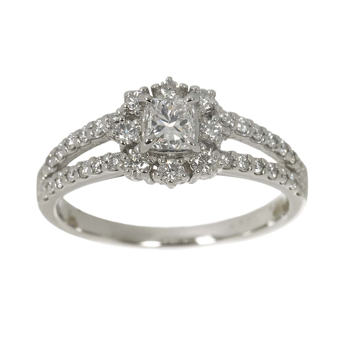 Diamond 0.319ct D/VS2 0.37ct Ring Pt Platinum size4.75-5(US)