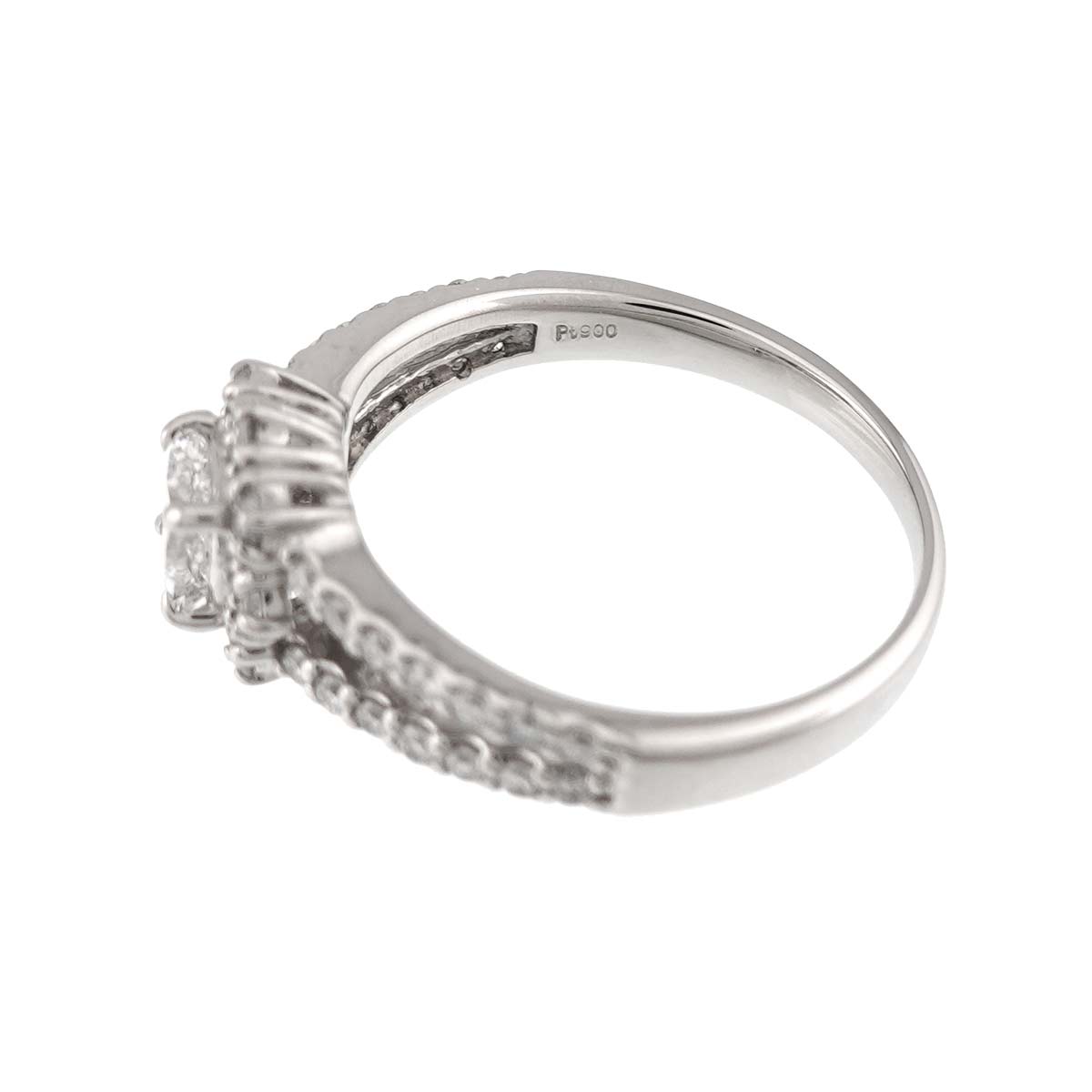 Diamond 0.319ct D/VS2 0.37ct Ring Pt Platinum size4.75-5(US)