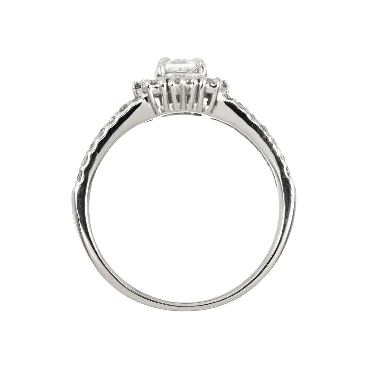 Diamond 0.319ct D/VS2 0.37ct Ring Pt Platinum size4.75-5(US)