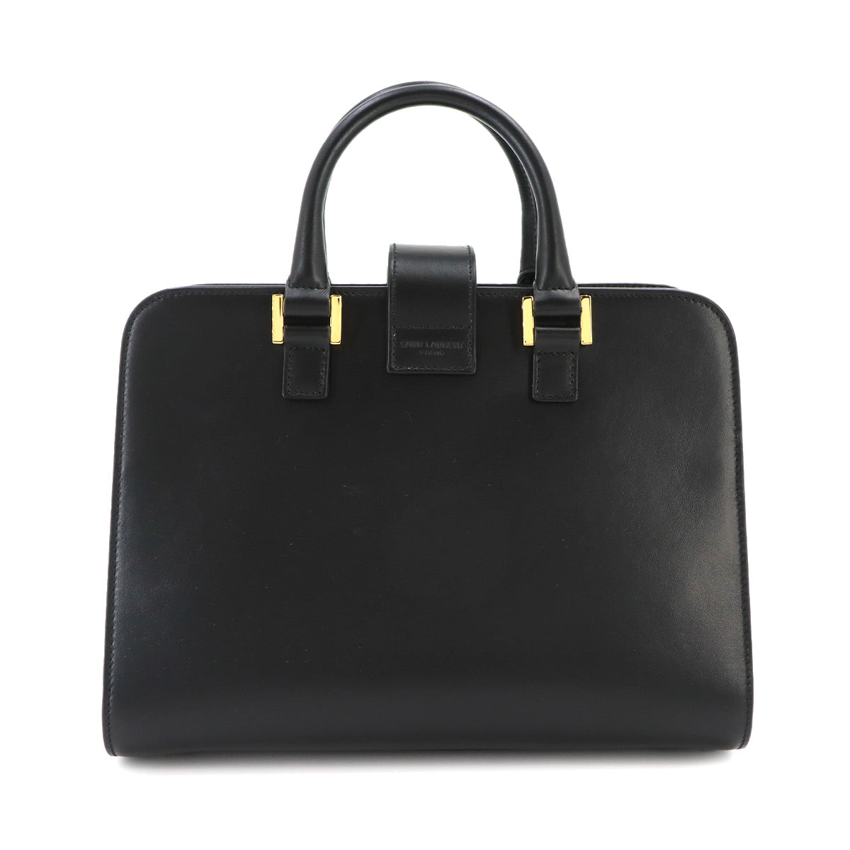 Baby Cabas Hand Shoulder Bag Leather Black 568853