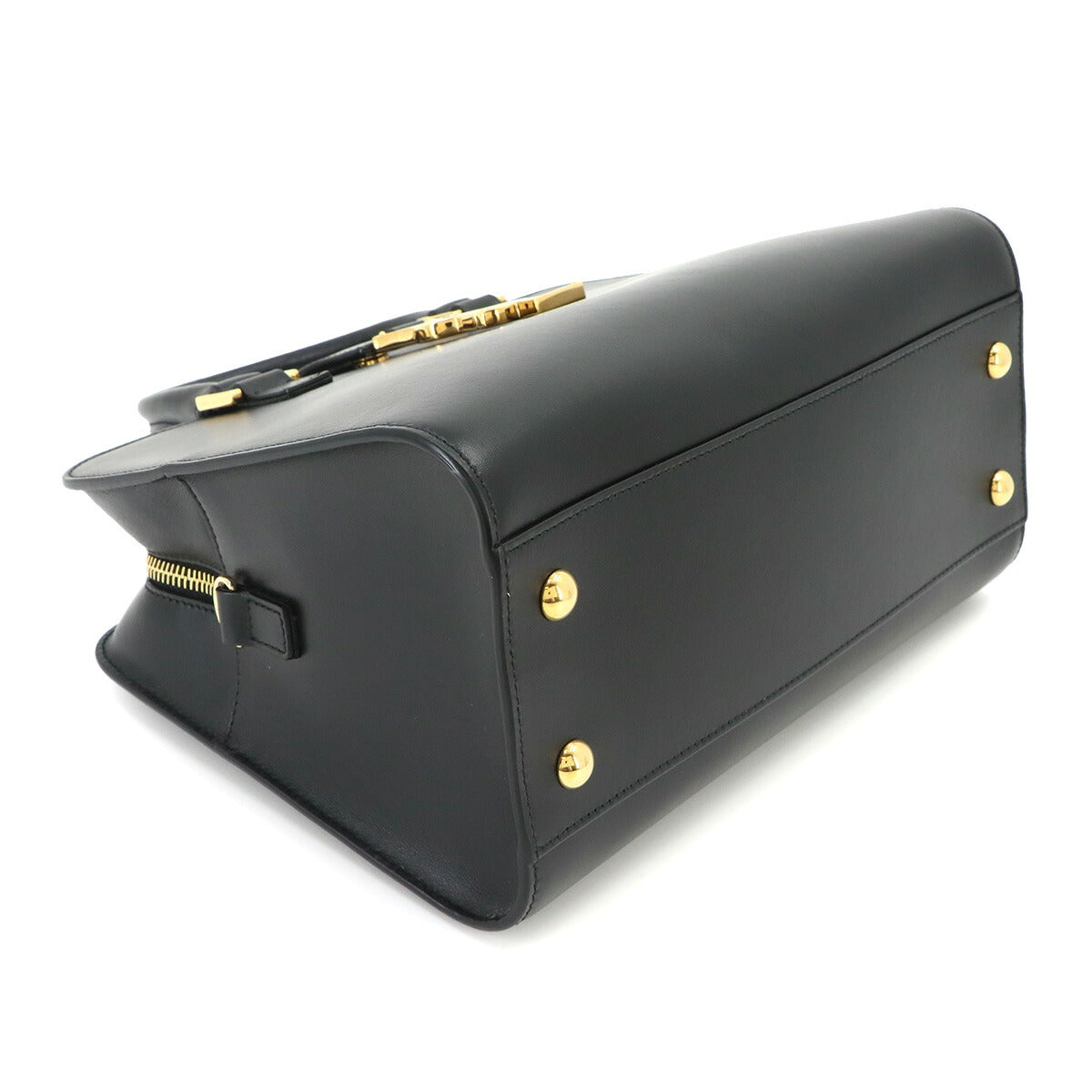 Baby Cabas Hand Shoulder Bag Leather Black 568853
