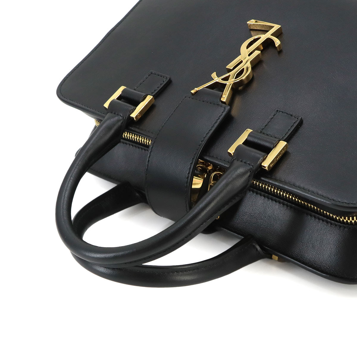Baby Cabas Hand Shoulder Bag Leather Black 568853