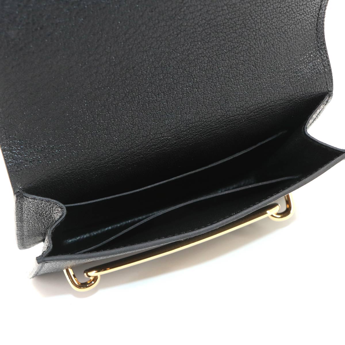 Roulis Slim Wallet Chevre Black U Purse