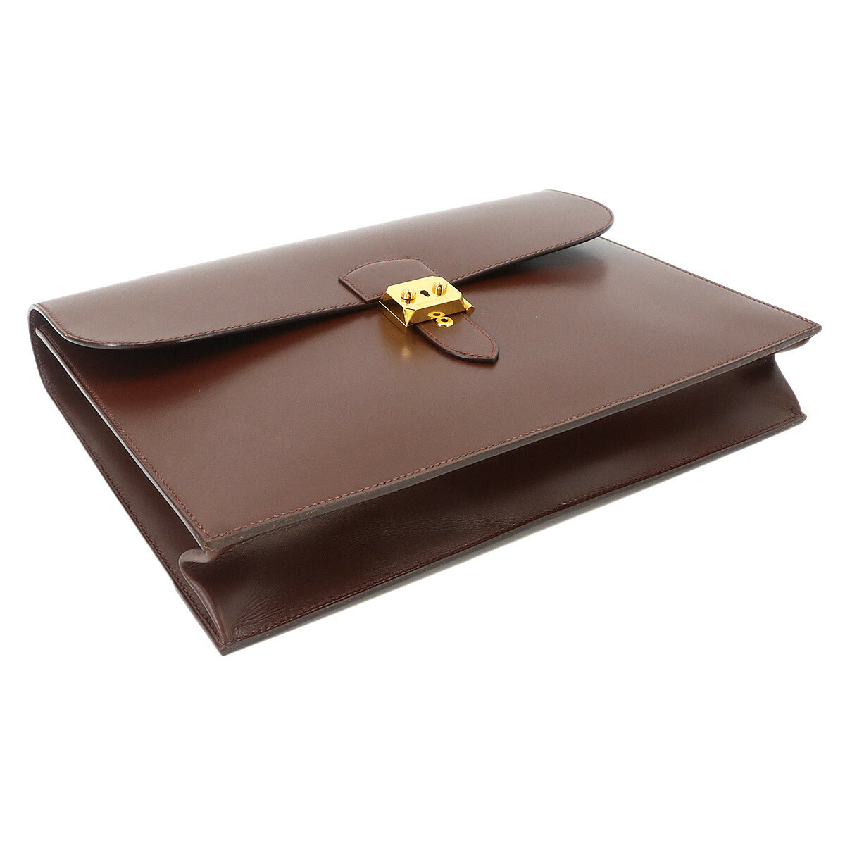 Sack A Depeche Document Case Business Bag Box calf Brown