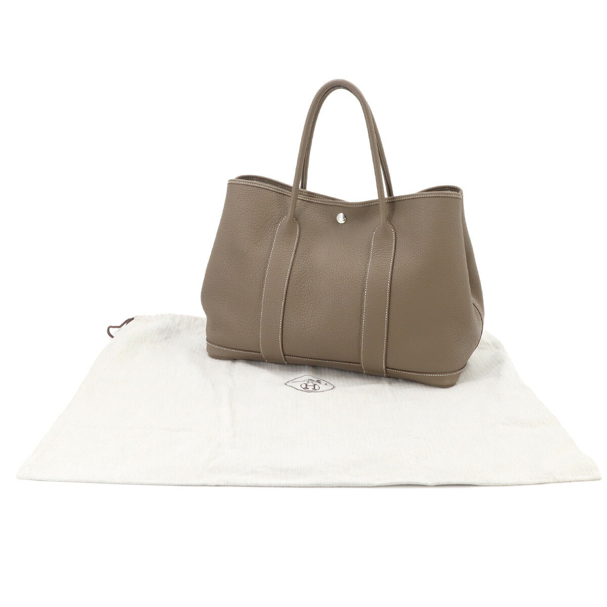 Garden Party PM Tote Bag Negonda Leather Etoupe Purse
