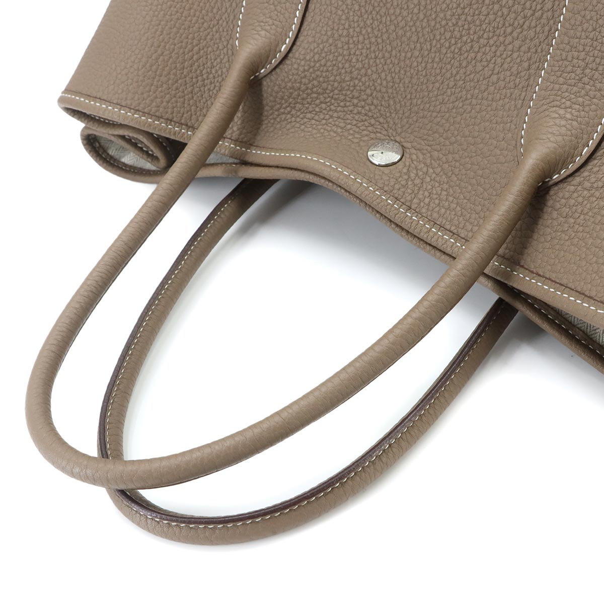 Garden Party PM Tote Bag Negonda Leather Etoupe Purse