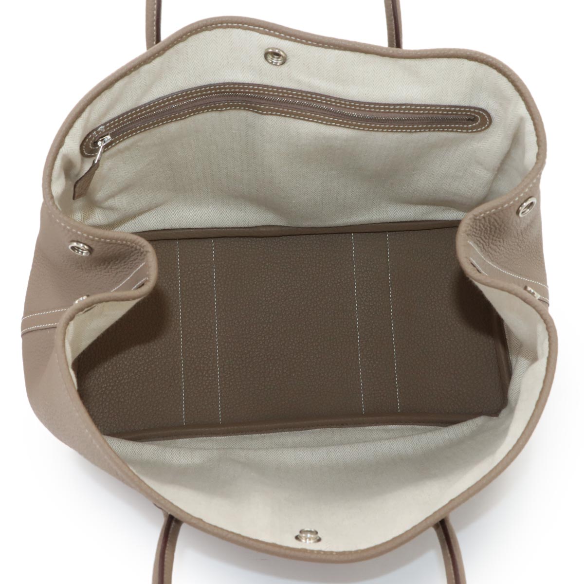 Garden Party PM Tote Bag Negonda Leather Etoupe Purse