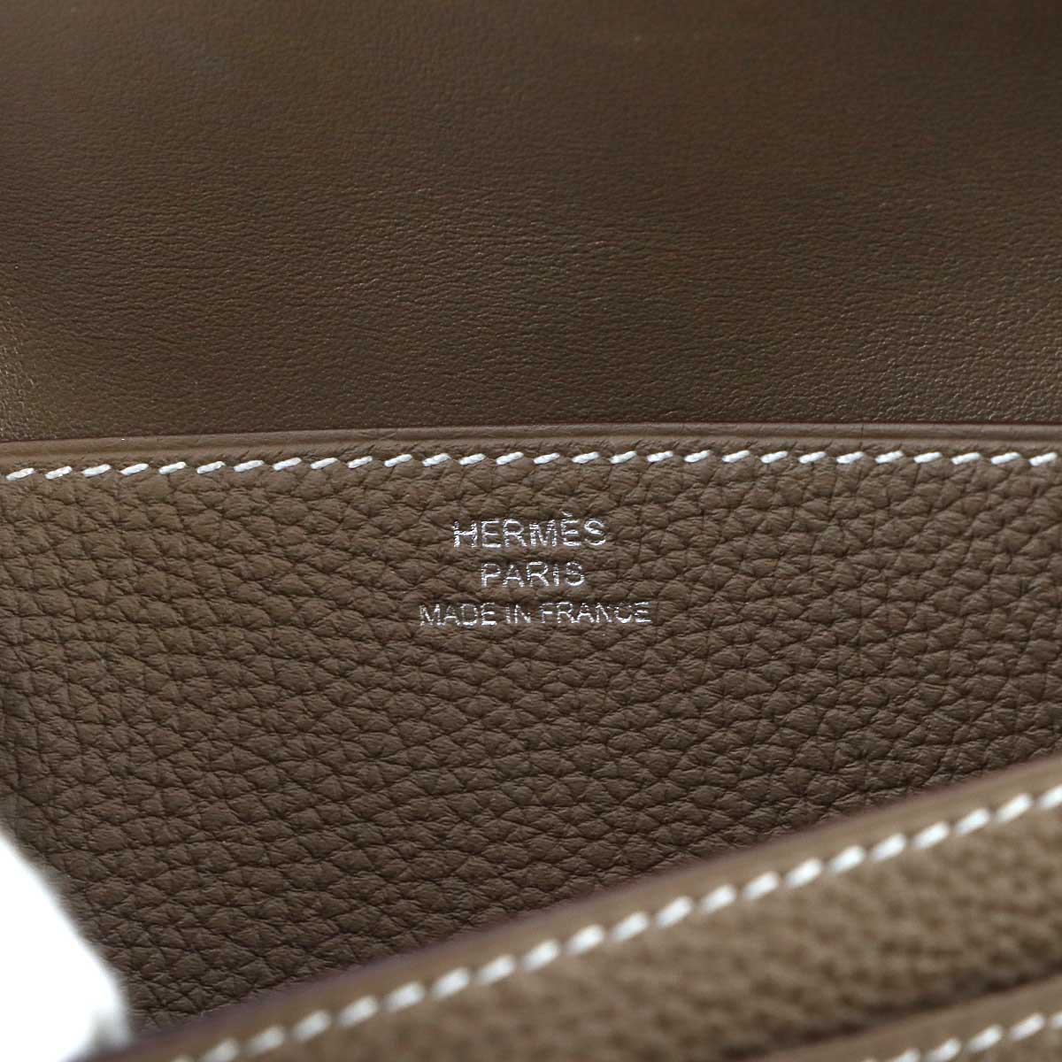 Dogon Long Wallet Togo Etoupe Purse