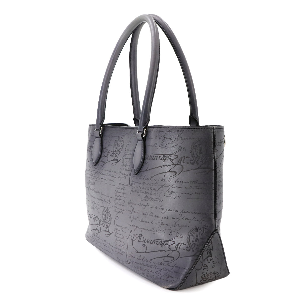 Calligraphy Toujours Mini Tote Bag Gray Purse