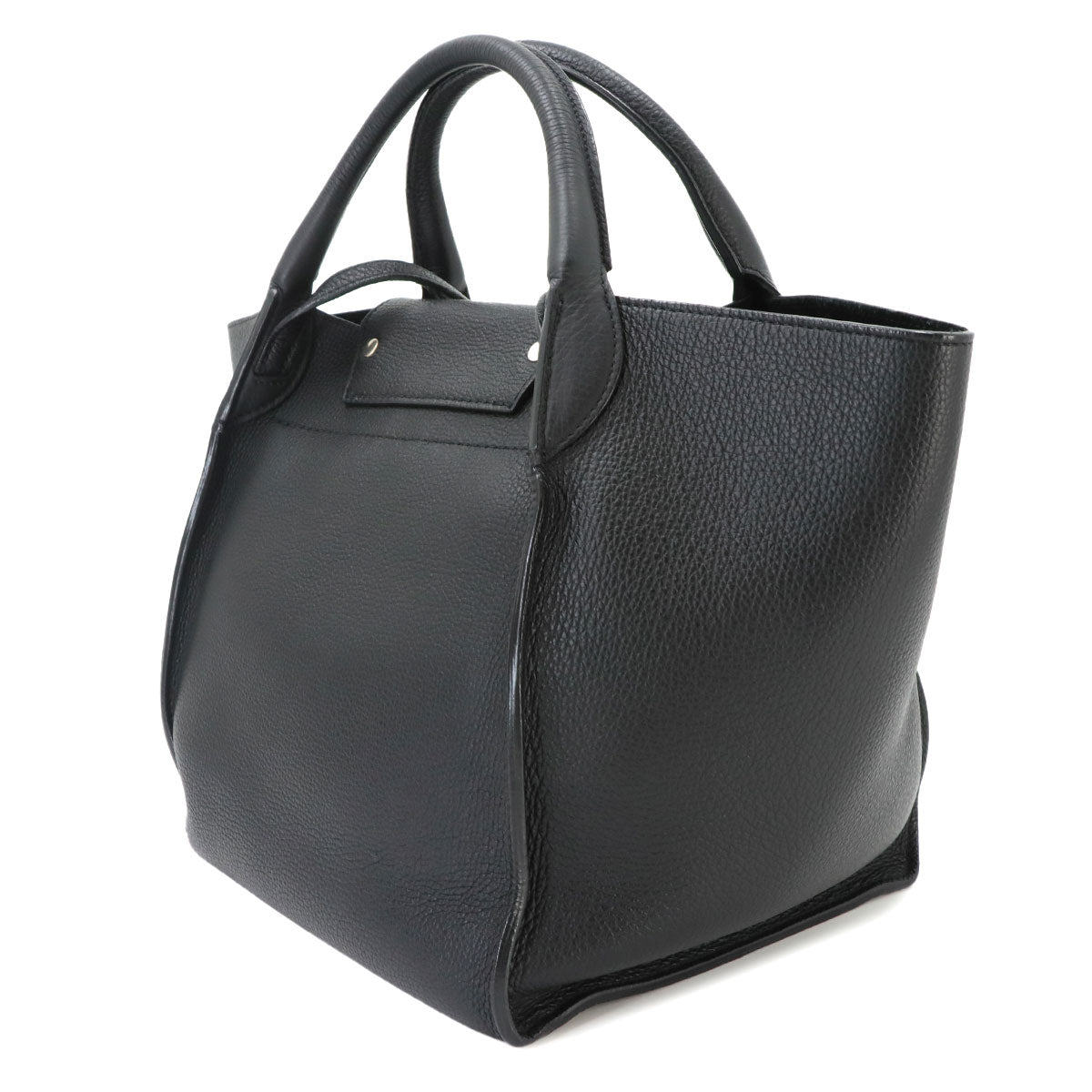 Big Bag Small With Longstrap Hand Shoulder Bag Leather Black