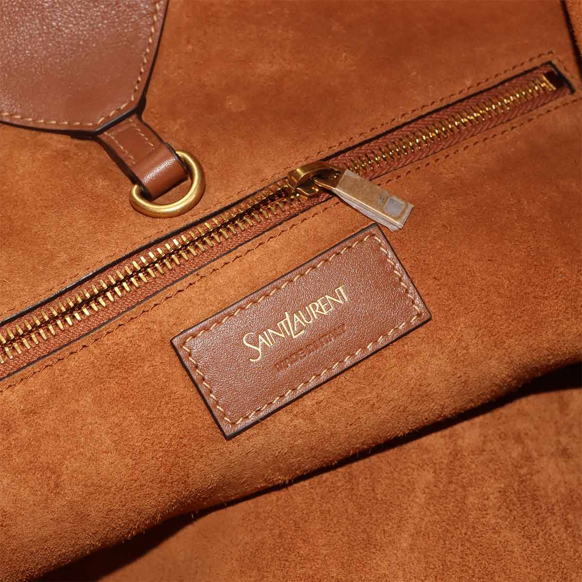 Y Hobo Tote Bag Leather Brown 833160 Purse